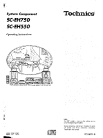 Technics - SCEH-550 - Owners manual 